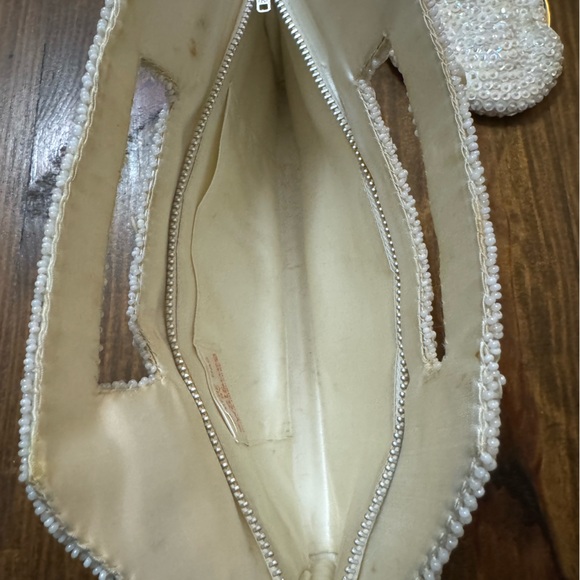 Walborg White Beaded Clutch and Wristlet Set - Picture 6 of 13